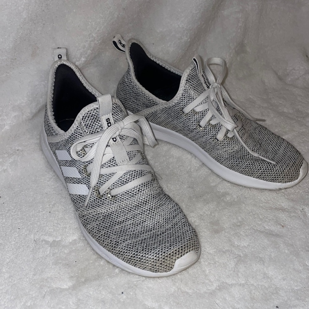 Adidas Womens Cloudfoam Pure DB0695 White Running Sneakers